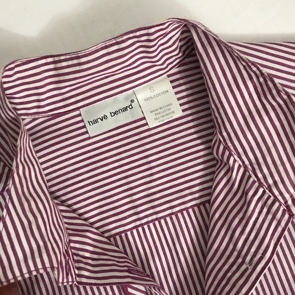 Harve Benard Candy Striped Cotton Button Up Shirt - Picture 9 of 9